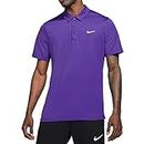 Nike Mens Football Golf Athletic Polo T-Shirts Ct4581, Court Purple/Black/White, M