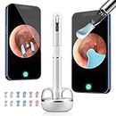 Bebird Note5 Pro Ear Wax Removal Tool Camera, Bebird Ear Cleaner, 10 Megapixel HD Otoscope with Light, Ear Camera with Tweezers 3-in-1, Spade Ear Cleaner for iPhone, Android(White ）