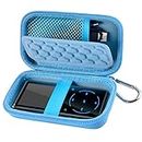 MP3 & MP4 Player Case for SOULCKER/G.G.Martinsen/Grtdhx/iPod Nano/Sandisk Music Player/Sony NW-A45 and Other Music Players with Bluetooth. Fit for Earbuds, USB Cable, Memory Card - Blue