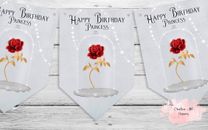 Birthday Bunting Hanging Decoration Party, Street Home Beauty And The Beast