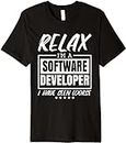 Software Developer Design for Computer Software Developers Premium 1, Black, 3XL Tshirt, Gifts for Mens, Gifts for Womens