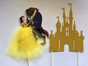 BEAUTY & THE BEAST BELLE SET Cake Cupcake Toppers Party Supply Disney Princess