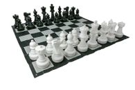 Mega Size Plastic Outdoor Chess Game Set With Nylon 1.5X1.5M Mat Wth Mat