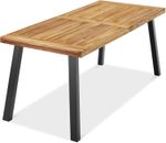 Best Choice Products 6-Person Indoor Outdoor Acacia Wood Dining Table, Picnic Ta