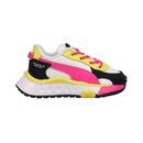 Puma Wild Rider Rollin'  Toddler Girls White Sneakers Casual Shoes 384444-01