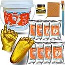 Kwetmo Casting kit for Baby 3D Baby Hand and Foot Casting kit, Baby Hand Print and Footprint kit, Moulding Clay Newborn Baby and Toddler Hand Foot Impression (4 Casting)