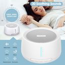 White Noise Machine Health Care& Sleeping Aids for Baby Adult +30 Soothing Sound