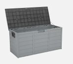 75 Gallon Outdoor Storage Box Rattan Garden Cushion Organizer Patio Deck Cabine