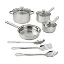 Stainless Steel 10 Piece Set, Kitchen Set, Cookware Set, Pots and Pans Set