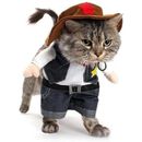 Funny Pet Dog Cat Costume Dog Cowboy Clothes for Small Dogs Cat Accessories