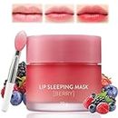 Lip Sleeping Mask Moisturizing Overnight Lip Mask for Cracked Dry Lips, Long Lasting Nourishing Lip Balm for Repair Lips, Hydrating & Prevention Lip Mask Women Men Lip Care (1bottle)
