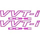 [ST126] 2 Piece VVT-I DOHC Vinyl Sticker JDM Stickers 2JZ Supra Corrolla PINK