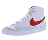 Nike Men's Basketball Shoe, White/Picante Red-coconut Milk, 10.5