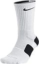 Nike Dri-Fit Elite Basketball Socks (Medium, White/Black/(Black))