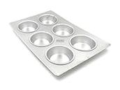Prime Bakers and Moulders 6 Cup Aluminium Muffin Baking Tray for Oven (6 Cup)