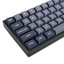 dagaladoo XVX 189 Keys Double Shot Keycaps, PBT Custom Keyboard Keycaps Full Set, XVX Profile Keycaps for 60% 65% 70% 100% Cherry Gateron MX Switches Mechanical Keyboard, Grey/Dark Blue