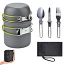 Camping Cookware Set Backpacking Hiking Survival Portable Lightweight Survival