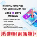 100 DA50-DA80 Homepage Premium PBN Backlinks - Improve Site Metrics & Rankings