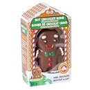 Gingerbread Man Chocolate Melt, Milk Chocolate with Mini Marshmallows inside, 60 grams