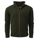 Game Mens Stanton Country Fleece Jacket | Hunting Fishing Shooting Casual Coat Forest Green