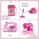 Kamsons Plastic Battery Operated Pink Household Home Apppliances Kitchen Play Sets Toys for Girls