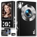 Digital Camera, 4K Autofocus Compact Camera with 32G SD Card HD 48MP with 2.8" Large Screen, 16X Digital Zoom, Portable Mini Camera for Photography, Vlogging Camera for Kids,Adult,Beginners