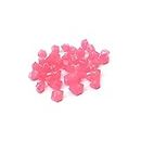 300 Stück Dekorative Steine Leuchtende Steine Leuchtende Kieselsteine Mini Gartendeko Pink Harz Ungefähr 14 * 11 Mm