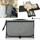 Baby Portable Foldable Waterproof Travel Nappy Diaper Compact Changing Mat UK