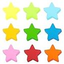 72pcs Star Cutouts Paper for Classroom, 6 Inches Star Confetti Cutouts Paper Colorful Large Card Stars for Kids Teacher for Bulletin Board Wall Party Decorations DIY Craft School Supply, 9 Colors