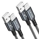 Long Lightning Cable 3M/10FT 2Pack iPhone Charger Cable Nylon USB Fast iPhone Charger [MFi Certified] Apple Charging Cable for iPhone 14 13 12 11 Pro Max XR XS X 8 7 6s 6 Plus 5s iPad and More