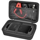 Case for Halo Bolt 58830/57720/ Air 58830/ ACDC Max 55500 mWh/ Air + Portable Emergency Power Kit, Storage Holder for Air Nozzles, Extra Accessory, Car Jump Starter, and Charger- Black (Box Only)