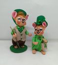 Annalee St. Patrick's Day Irish Lad & Lass Mouse Coordinating Dolls 2016  