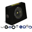 Kicker 44TCWC104 10" CompC Loaded Subwoofer Enclosure & Car Audio Install Kit