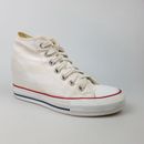 Women's CONVERSE 'Chuck Taylor Lux Mid' Sz 7 US Shoes White | 3+ Extra 10% Off