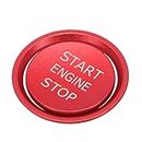Konuooer Auto Motor Start Stop Knopf Motorknopf Abdeckung Dekor Aufkleber Auto Interieur Zubehör für A4 A5 A6 A7 A8 Q5 Rot