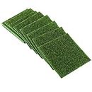 DEWIN Artificial Grass, 10Pcs 15 x 15cm Garden Micro Grass Turf Rug for Balcony, Patio, Outdoor Faux Placemats, DIY Crafts and Decorations (Green) ted for Extreme Weather Conditions.