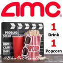 AMC Movie Theaters, 1 Large Drink, 1 Large Popcorn
