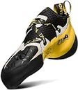 La Sportiva Mens Solution Rock Climbing Shoes, White/Yellow, 7.5