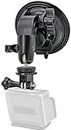 yantralay Windshield Car Suction Mount - Action Camera Accessories for Hero 12/11/10/9/8/7 Black, SJCAM, Yi, Eken - Multi-Angle Adjustable - Black