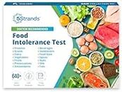 5Strands Food Intolerance Test, 650 Items Tested, Food Sensitivity at Home Test Kit, Accurate Hair Analysis, Health Results in 5 Days, Soy, Dairy, Protein