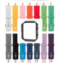 Fitbit Blaze Replacement Wrist Band Strap And With Metal Frame Small/Large Sizes