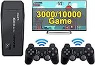 Great Deal 4K HD Video Game Console for Girls/Boys/Men/Women/Unisex Wireless Video Game with 64 GB Memory Card, 4k Ultra HD Classic Games Console Built in 10000 Game in TF Card, 9 Emulator Console