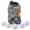 Second Chance Nike Mix Recycled Golf Balls (Lake Golf Balls), Unisex-Erwachsene Zweite Chance Nike 24 Lake Golfbälle Klasse B, Weiß, 24 -