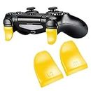 GADGETSWRAP L2 R2 Trigger Extenders Extension Buttons Compatible with Play Station 4 PS4 Controller - Yellow