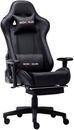 NOKAXUS Office Chair,Gaming Chair With Footrest Lumbar Support for Adults Black