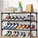 Kitsure Schuhregal für den Eingangsbereich - Stabiler & langlebiger Schuhschrank für den Schrank, 3-stufiges, platzsparendes schuhablage, Shoe Rack