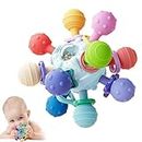 HAHAone Baby Sensory Montessori Toy - Infant Teething Relief - Teethers for Newborn - Developmental Rattles Chew Toys Gifts for 0 3 6 9 12 18 Months Girl Boy -Toddler Travel Toy for 1 2 One Year Old