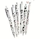 6 pcs 0.5 Press Type Cute Cows Gel Pens Student Stationery Office Supplies Fine