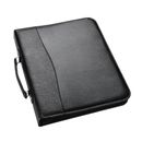 A4 Conference Folder With Handle Ringbinder Folio with Zipper Black - CL- 210