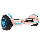 Gotrax Glide Hoverboard for Kids Ages 6-12, Hover Board with Music Speaker & LED Lights, Smart Self Balancing Scooters Hover Board for Kids Adults Gifts, UL2272 Certified,Rose Gold
